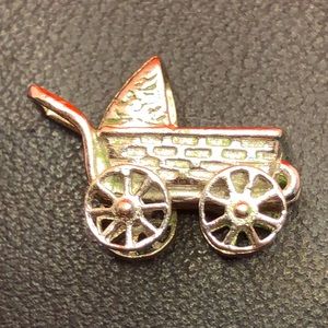 Vintage Baby Carriage Charm